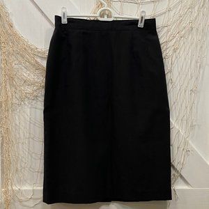 Vintage Black Straight Skirt